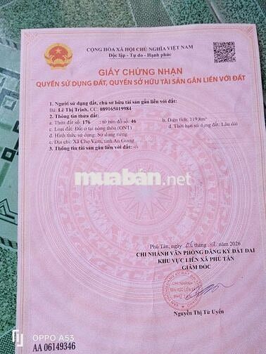 E cần bán căn nhà mặt tiền đường lộ trong 3,5m xe hơi tới nhà