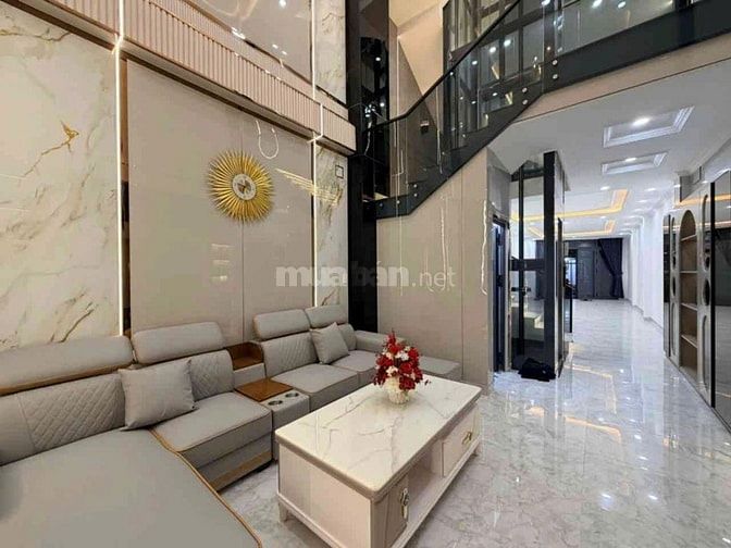 Bán nhà MTKD ngay chợ Nguyễn Tư Giản 80m2 6 lầu đẹp thang máy 14.5 tỷ