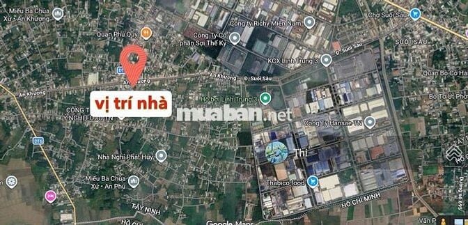 Nhà 200m2 sổ riêng giá 800tr đường An Phú, An Tịnh, Trảng Bàng