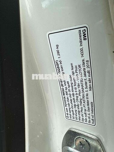 Toyota Wigo G 2018 Trắng 76.000 km