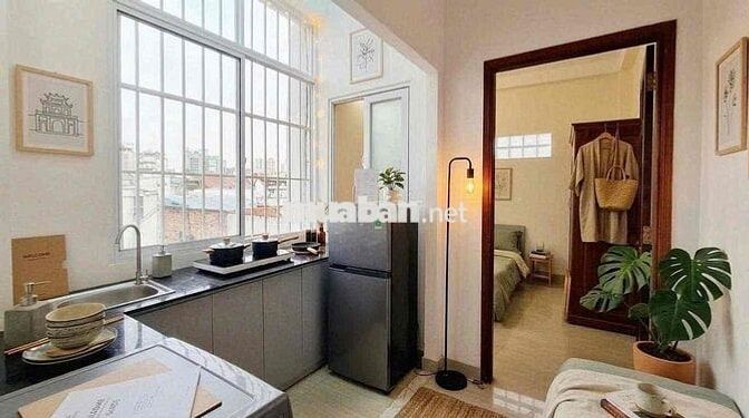 🔥CHO THUÊ CĂN 1PN-GẦN HOÀNG SA-TRƯỜNG SA-FULL NT-35M2-CỬA SỔ TRỜI