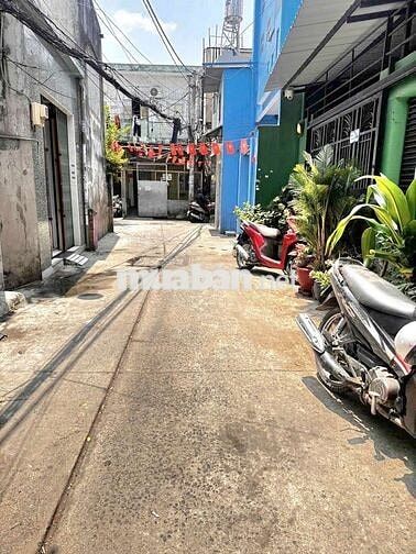 bán nhà gần chợ phú lâm  4m3×13m hẻm 5m đường tân hòa đông