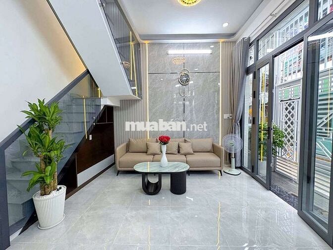 Nhà Mới Đẹp 2 Tầng 6m x 8m, Huỳnh Tấn Phát, Nhà Bè - Cạnh Q7