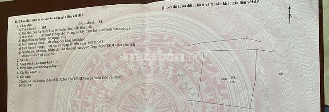 CẦN TIỀN BÁN RẺ - ĐẤT NÔNG NGHIỆP (có thể trồng Cà phê, Tiêu....)