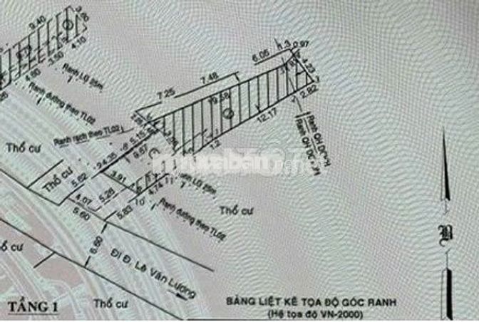 LVL [PK], DT 144,1m2 Full Thổ Cư, HXH, XPXD 4 Tầng, 6.9 tỷ