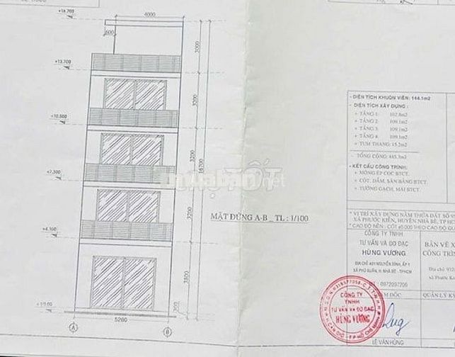 LVL [PK], DT 144,1m2 Full Thổ Cư, HXH, XPXD 4 Tầng, 6.9 tỷ