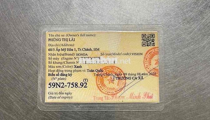 VISION 2016 TP 9 CHỦ CÓ HỖ TRỢ GÓP OĐ CÓ ĐỖI XE