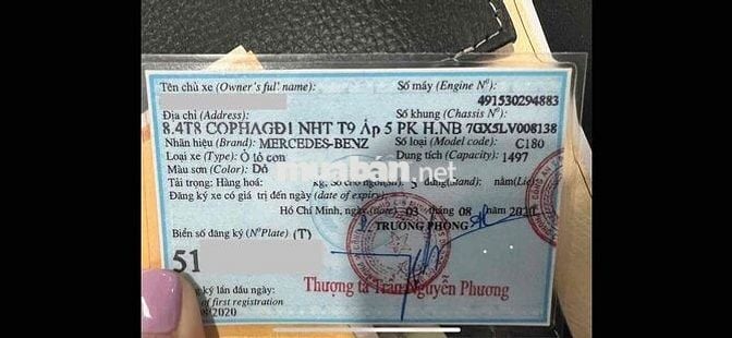 Mercedes-Benz C180 2020 Đỏ 60.000 km