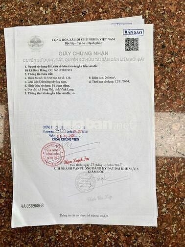 Mặt Tiền 100m, Đường bê tông 3,5 mét, Ngay xã Phú Thịnh Cũ