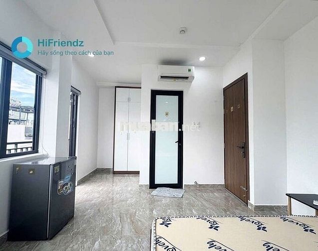 STUDIO BANCOL SIÊU THOÁNG NGAY CẦU BÔNG, CÓ THANG MÁY FULL NỘI THẤT 