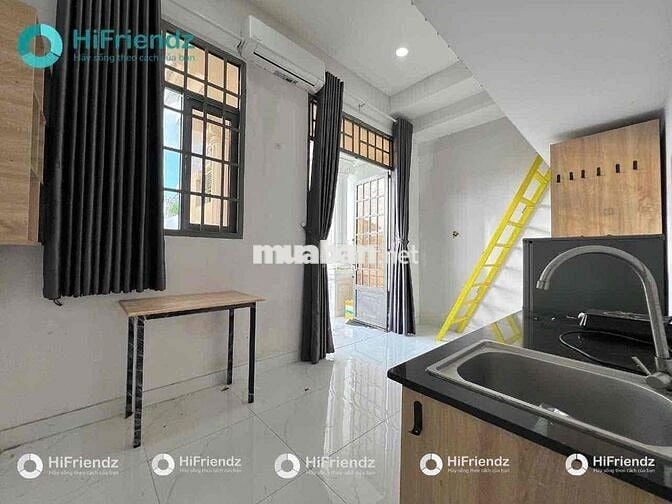 CHO THUÊ DUPLEX BAN CÔNG SIÊU RỘNG, FULL NỘI THẤT, NGAY CHỢ BÀ CHIỂU