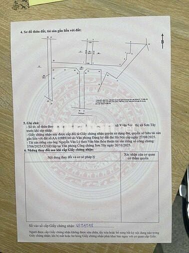 Bán đất chính chủ phường Tùng Thiện Sơn Tây