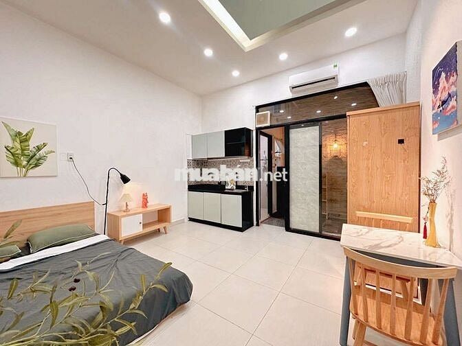 Studio+ sân+ giếng trời - đường Ký Con trung tâm quận 1 - free 1 xe