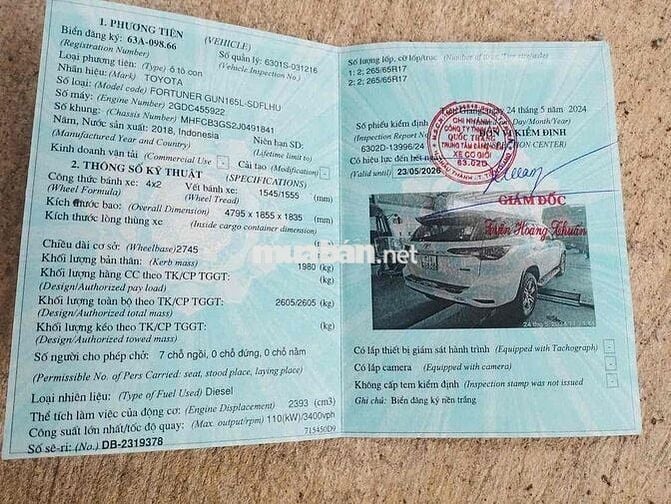 Toyota Fortuner 2018 Trắng
