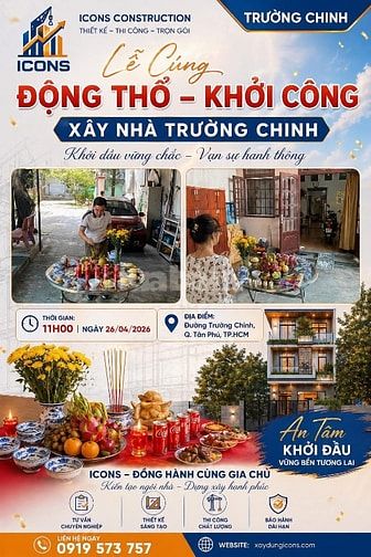 Xây dựng ICONS nhận thiết kế thi công xây dựng nhà phố biệt thự. 