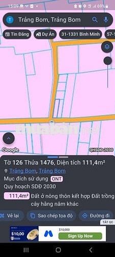 LÔ GÓC FULL THỔ CƯ MẶT TIỀN ĐƯỜNG LỚN CÁCH THÁC GIANG ĐIỀN CHỈ 1KM