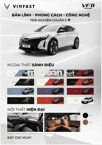Xe điện VinFast VF8 Thế hệ mới Đỏ