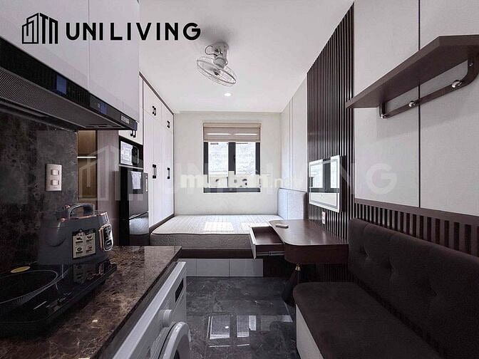 STUDIO CỬA SỔ TRỜI FULL NỘI THẤT MÁY GIẶT RIÊNG NGAY TRUNG TÂM ĐI Q1