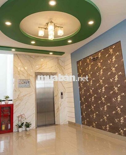 cho thuê nhà Q6, diện tích 8x20 nở hậu 10m 14Pn + 14Wc có thang máy