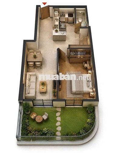 [CĂN NGOẠI GIAO] 1PN+ SÂN VƯỜN  - ĐỦ CHO HỘI BẠN 10 NGƯỜI NHẬU 