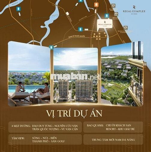 SỞ HỮU CĂN 2PN ĐẲNG CẤP REGAL COMPLEX VIEW SÔNG – GOLF – BIỂN HIẾM CÓ