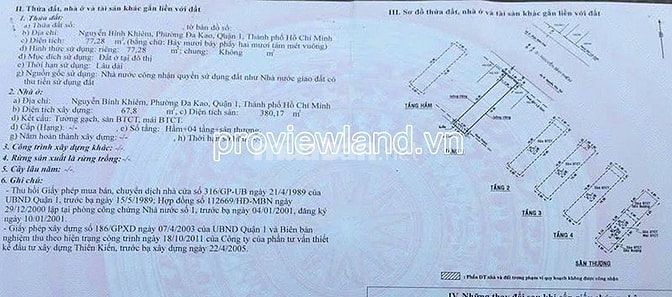 Bán nhà Nguyễn Bỉnh Khiêm Q1, 380m² sàn, có hầm + 5 lầu, HĐT 72tr/thán