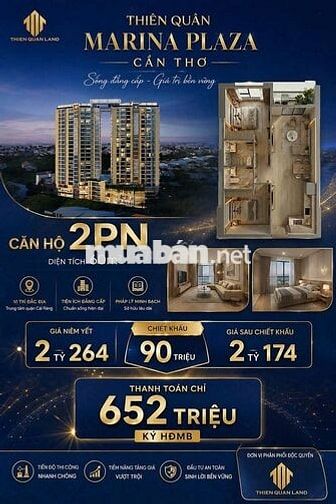 CĂN HỘ THIÊN QUÂN MARINA CẦN THƠ ĐỐI DIỆN ĐẠI HỌC Y DƯỢC