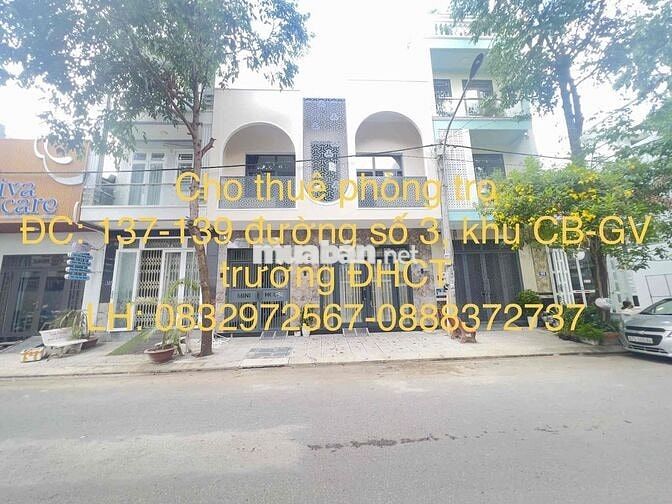cho thuê phòng trọ khu CB-GV ĐHCT