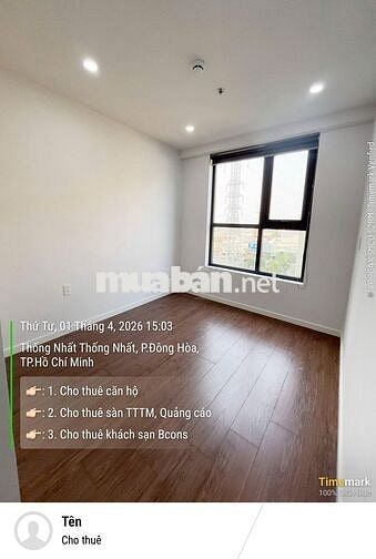 Share tiền siêu rẻ: Căn hộ 2PN - 2WC Bcons City Làng ĐH giảm còn 6TR