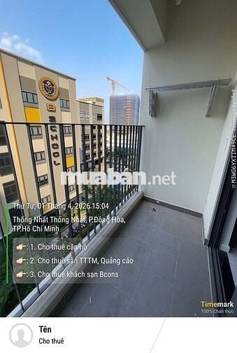 Share tiền siêu rẻ: Căn hộ 2PN - 2WC Bcons City Làng ĐH giảm còn 6TR