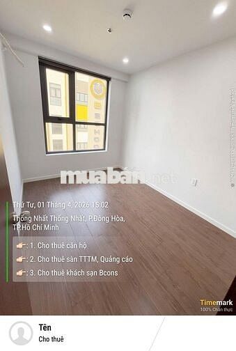 Share tiền siêu rẻ: Căn hộ 2PN - 2WC Bcons City Làng ĐH giảm còn 6TR