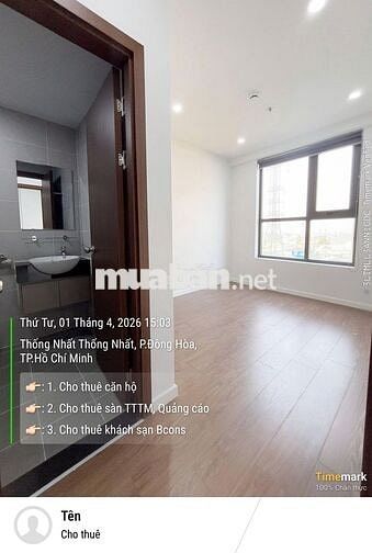 Share tiền siêu rẻ: Căn hộ 2PN - 2WC Bcons City Làng ĐH giảm còn 6TR