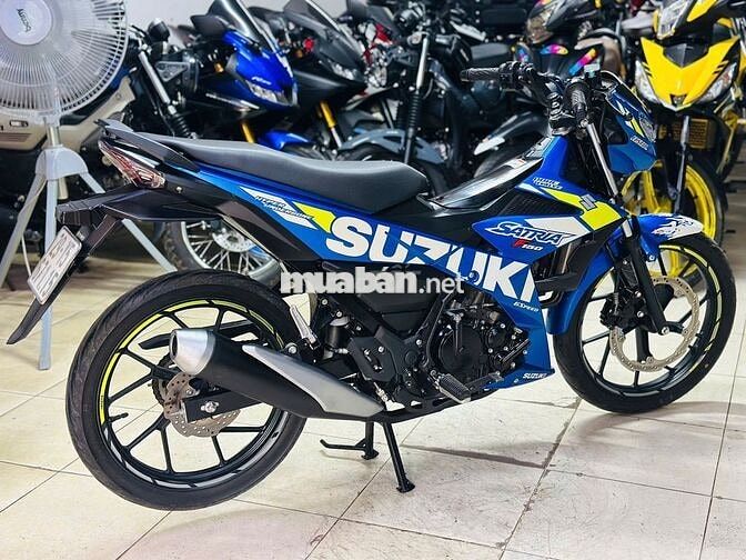XE MÁY THỊNH PHÁT- SATRIA 150 XANH BẠC LƯỚT 2000KM