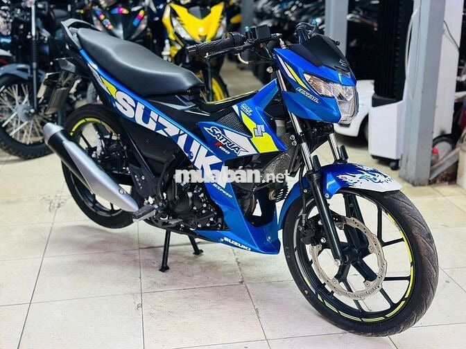 XE MÁY THỊNH PHÁT- SATRIA 150 XANH BẠC LƯỚT 2000KM