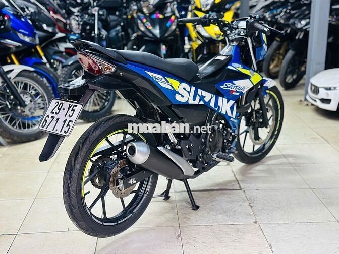XE MÁY THỊNH PHÁT- SATRIA 150 XANH BẠC LƯỚT 2000KM