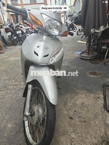 Wave 50cc Bạc cho học sinh đi học khỏi bằng lái
