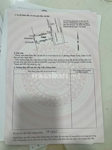 Bán đất thạnh Xuân 52 phường thới an tphcm