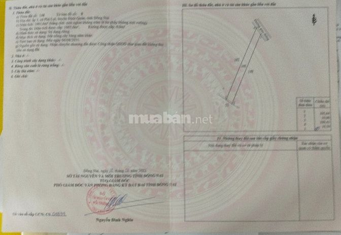Bán thửa 147 và 148 tờ 41 Phú Hoà.1 tỷ 4