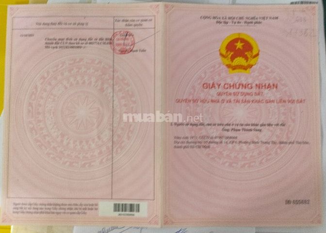 Bán thửa 147 và 148 tờ 41 Phú Hoà.1 tỷ 4