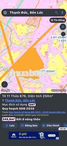 càn bán 500m2 thổ cư ấp 4 thạnh đức mặt tiền nhựa công vụ 8m