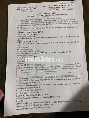 Bán Nhà Đường Trưng Nữ Vương Trung Tâm Thành Phố