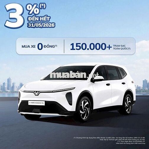 【TRẢ TRƯỚC TỪ 119 TRIỆU】NHẬN XE LIMOGREEN GIAONGAY