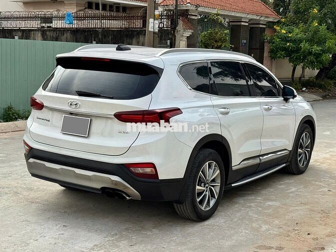 Hyundai Santafe máy dầu model 2021 màu trắng