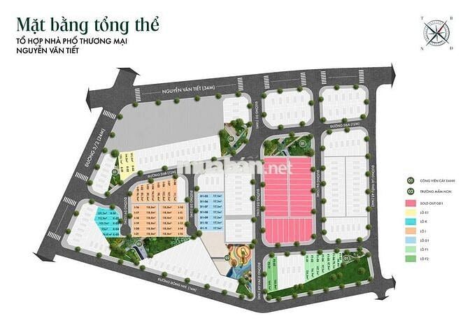 Nhà phố KDC Nguyễn Văn Tiết trung tâm Lái Thiêu TT trước 5% sở hữu