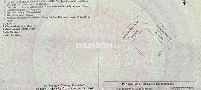 🔴💥Bán đất lô GÓC 2MT đường quy hoạch 3,5m thông Lê Văn Miến