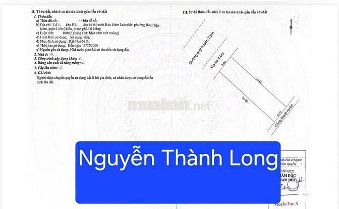 💥Bán đất mặt tiền đường Nguyễn Thành Long - ngay đối diện chung cư