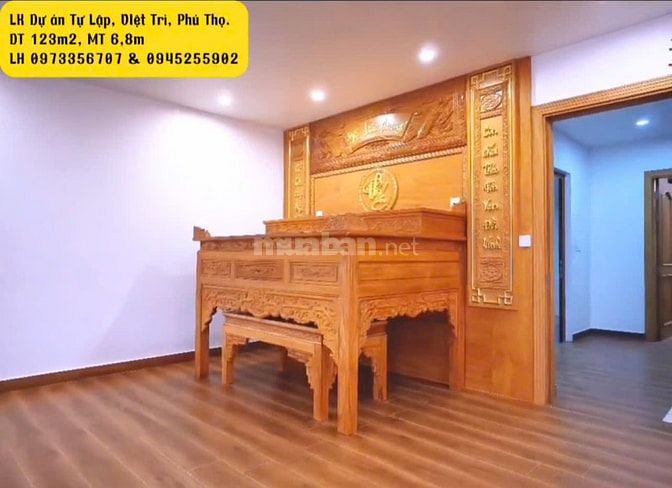 Bán nhà LK Dự án Tự Lập, TP Việt Trì - DT 123m2 - LH 0945255902