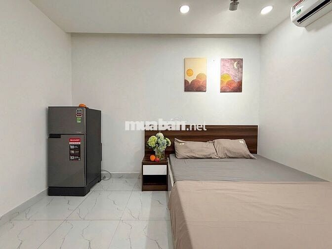 STUDIO BAN CÔNG NGAY CẦU BÔNG, CHỢ BÀ CHIỄU, FULL NT THANG MÁY TIVI