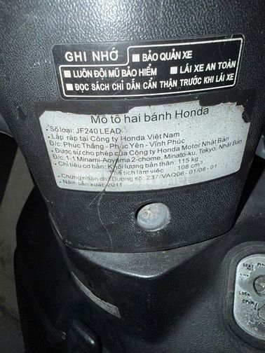 Bán xe Lead 2011 chân chống điện, vành thẳng