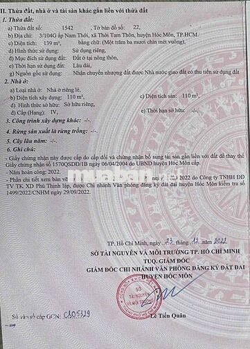 Nhà Cấp 4 MT Trần Thị Bóc - KD Buôn Bán Sầm Uất Cách Chợ HM 500m.